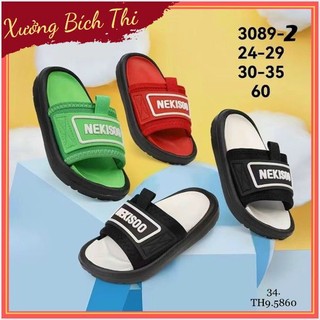 Dép siêu nhẹ dép lê bé trai quai dán Nekisoo đi êm chân và chống trơn trượt tốt mẫu mới nhất M308