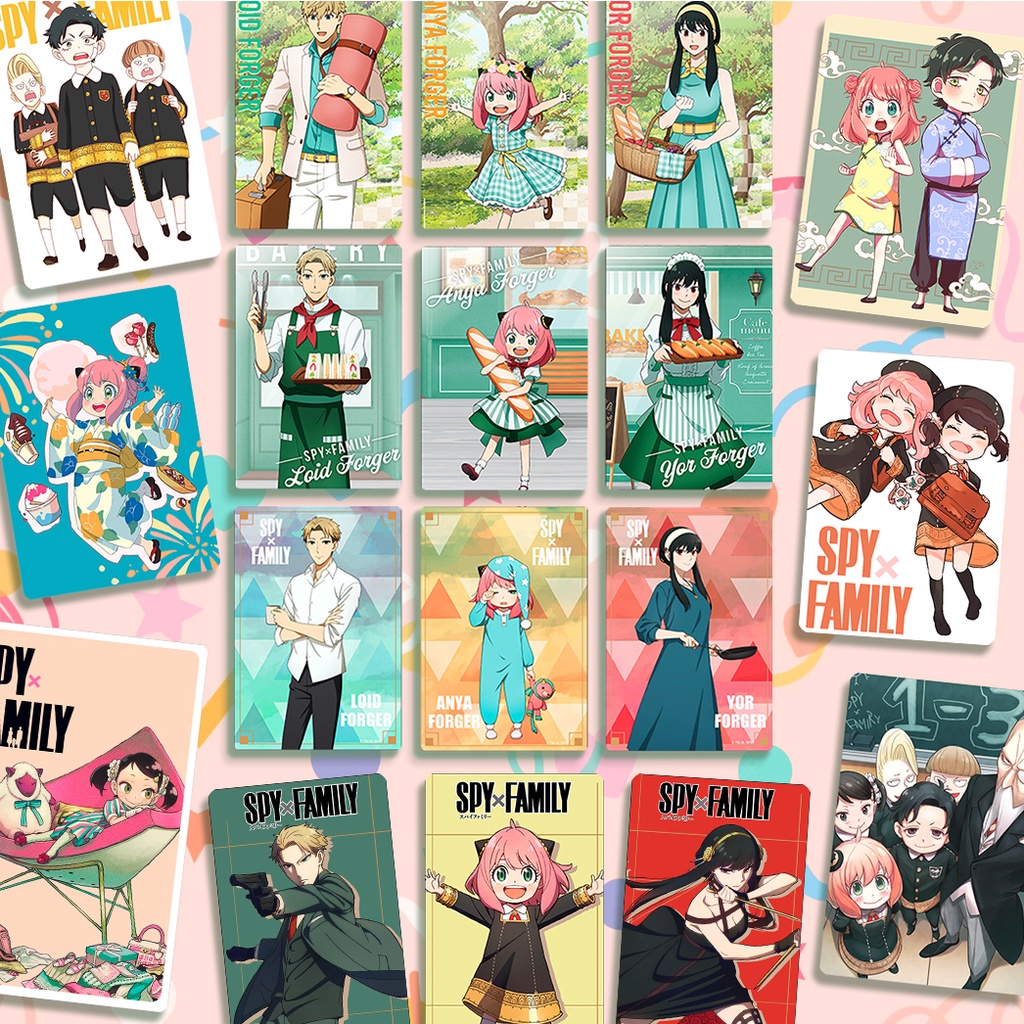 Bộ 9 ảnh card bo góc NHIỀU MẪU SPY X FAMILY - anime manga