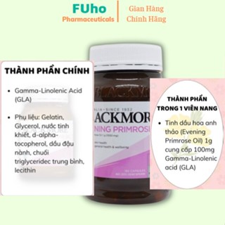 Viên Uống Tinh Dầu Hoa Anh Thảo Blackmore Evening Primrose Oil 1000 đẹp da