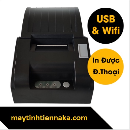 Máy in wifi hóa đơn bán hàng cho quán Cafe, shop thời trang, app sapo, kiotviet, máy in nhiệt