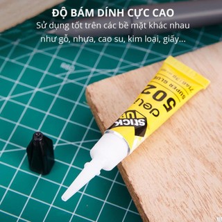 Keo dán super glue 502 deli - siêu dính