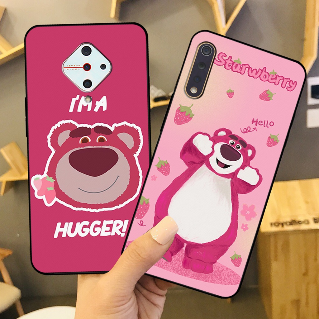 Ốp lưng Vivo S1 / Vivo S1 Pro in hình gấu dâu losto, báo hồng pink panther cute hottrend