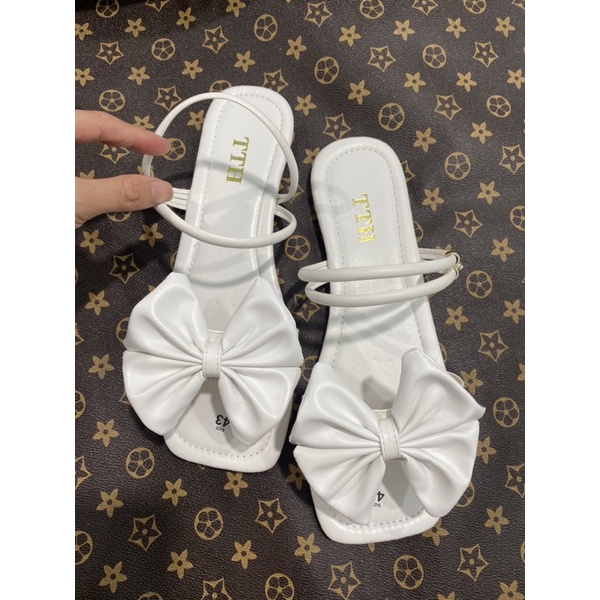 Dép mang 2 kiểu có nơ xinh xắn bigsize 35-45