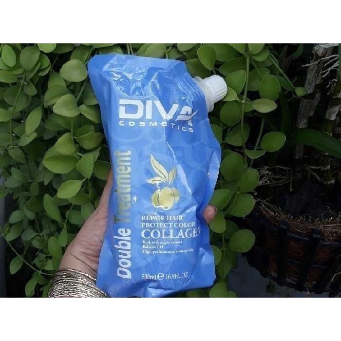 Hấp dầu collagen DIVA cho tóc khô hư tổn 500ml
