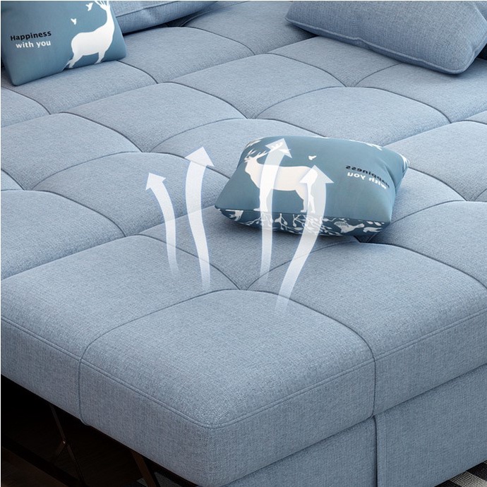 Ghế Sofa Giường Loại 2m4 HP69 Plus Gấp Gọn, Khung Thép Chắc Chắn Chịu Lực 800kg, Sofa Bed Chọn Màu Và Chất Liệu Ghế | BigBuy360 - bigbuy360.vn