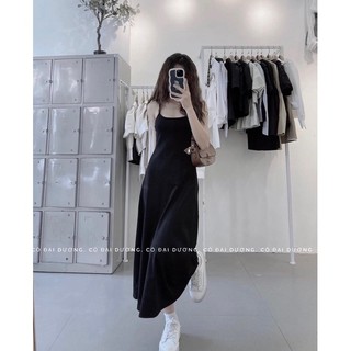 Váy 2 dây đen basic