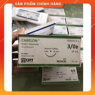 Chỉ phẫu thuật Nylon CPT (1/0, 2/0, 3/0, 4/0, 5/0, 6/0, 7/0, 8/0) Hộp 12-24 tép