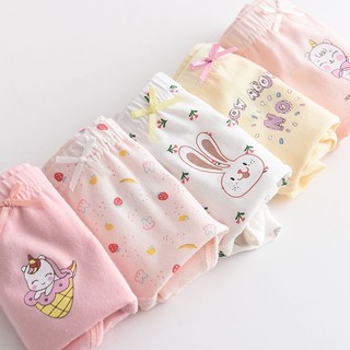 Set 5 quần chip tam giác cho bé, quần lót cotton siêu mịn cho bé từ 2 tuổi đến 14 tuổi, B106