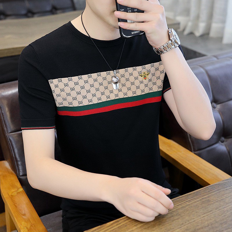 Áo thun nam chất vải cotton lạnh áo phông nam cổ tròn mềm mịn mát A.607