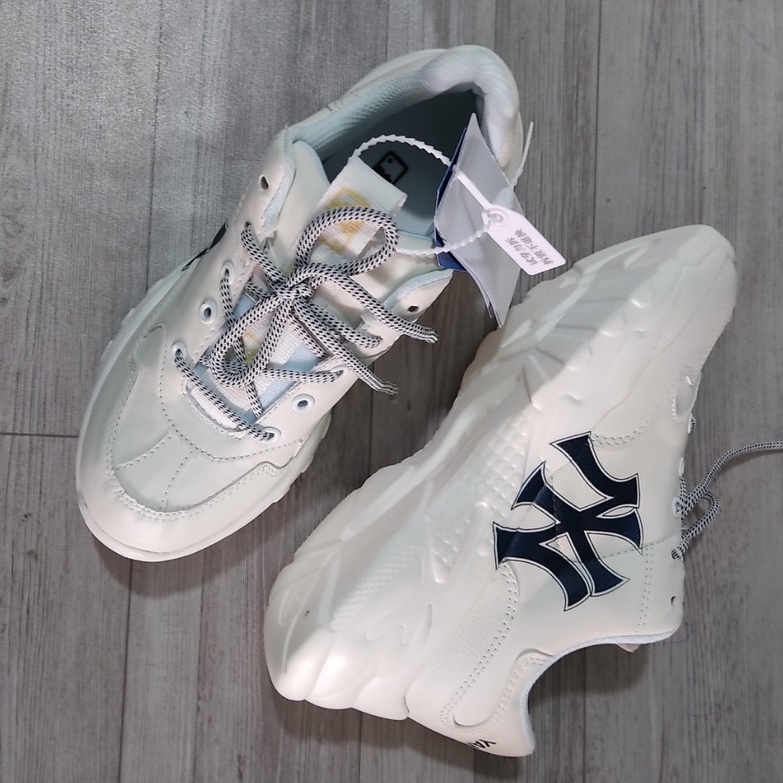 Giầy thể thao MLB NY LA BOSTON hot hit chữ đen đế liền Nam Nữ kiểu dáng thể thao, phù hợp với các bạn trẻ