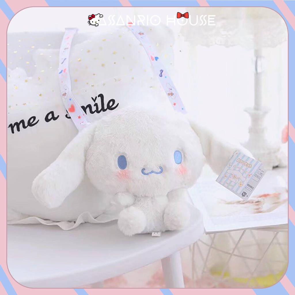 🌸Sẵn+Video🌸 Túi Cinnamoroll Cute Có Dây Đeo Họa Tiết Phong Cách Lolita Dễ Thương - Túi gấu bông ASANRIO HOUSE