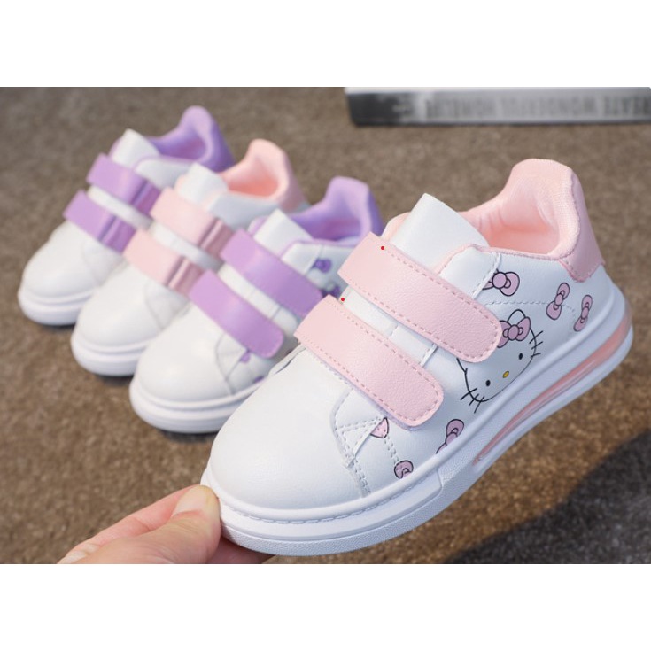 Giày Thể Thao Cho Bé Gái 2-12 Tuổi, Giày Công Chúa Giày Hello Kitty Bé Gái Sz 26-37