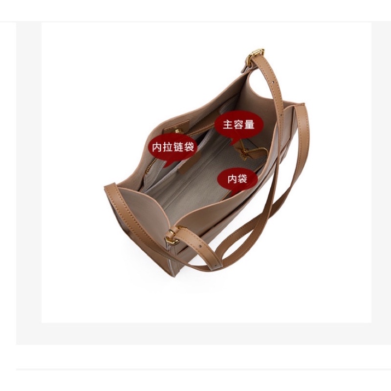 Túi NALANDU mới 2023 Túi ToTe da bê thật, túi nữ đeo vai, túi đi làm, túi nữ thời trang