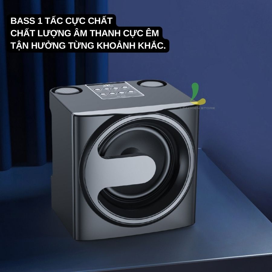 Loa Bluetooth Karaoke HOSAN YS207 (YS-207) chất liệu nhựa cao cấp kèm 2 micro không dây nhẹ hơi dễ hát