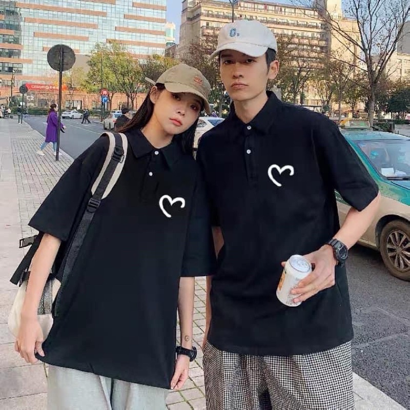 Áo polo đôi trái tim Neocouple