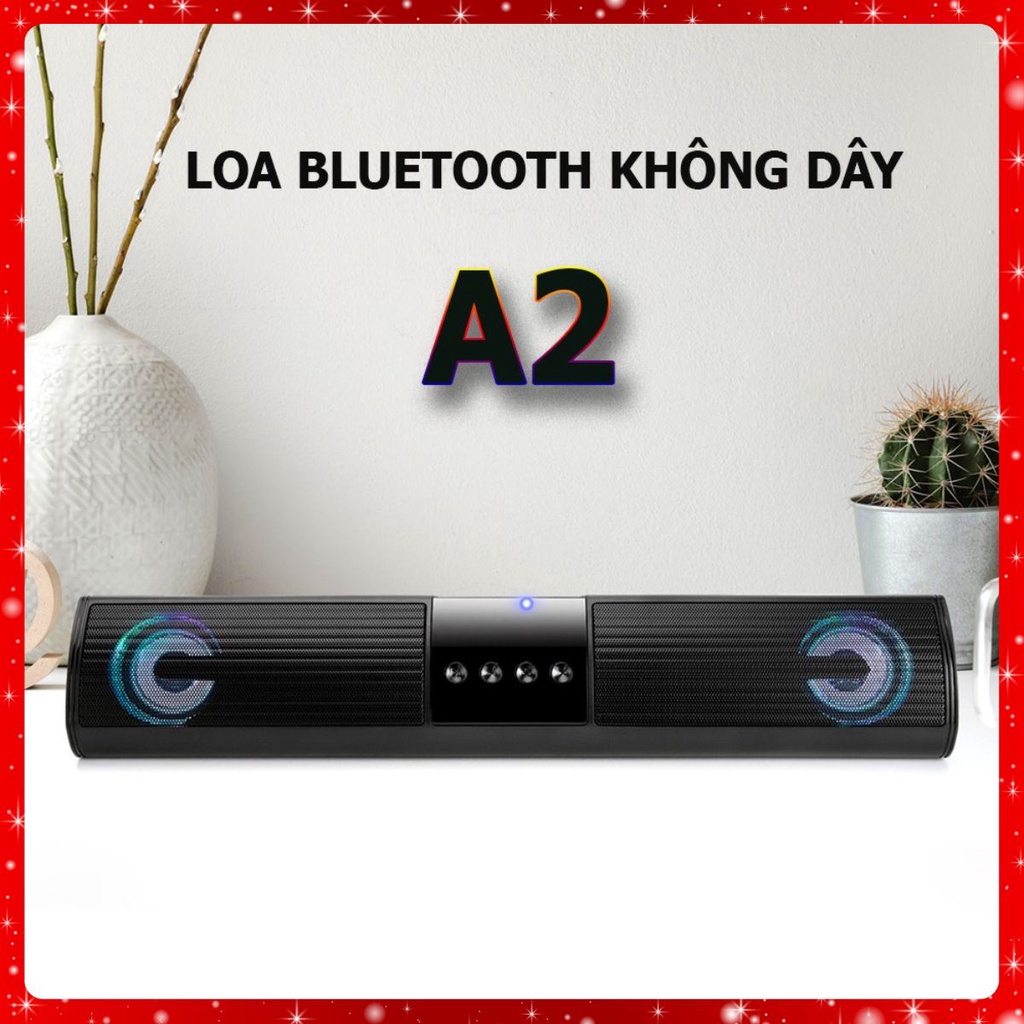 Loa Bluetooth Speaker A2 Dáng Dài 2 Loa Cực Đỉnh, Kểu Dáng Sang Trọng Hỗ Trợ Thẻ Nhớ