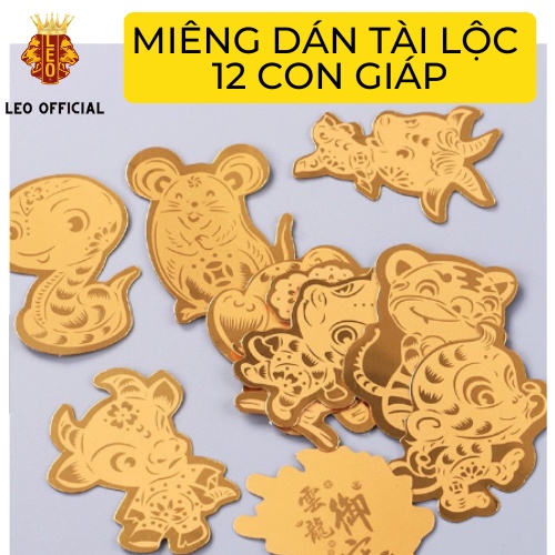 Miếng dán linh phù 12 con giáp mang tài lộc may mắn