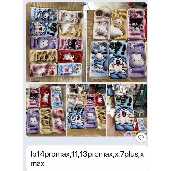 Ốp lưng dẻo Ip14promax,11,13promax,x,7plus,xmax hinh cute