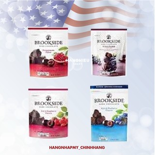 Socola đắng nhân trái cây Blueberry/ Raspberry/ Pomegranate Brookside 198gr Mỹ