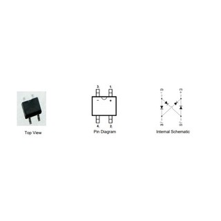 MB10F Diode cầu 0.5A 1000V SOP-4 (10c)