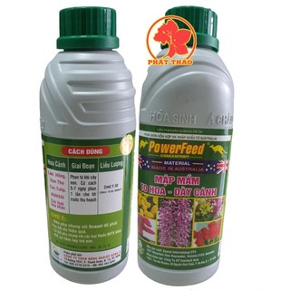 Phân đạm cá Powerfeed chai 1 lít, nhập khẩu Úc, chiết xuất từ cá Hồi