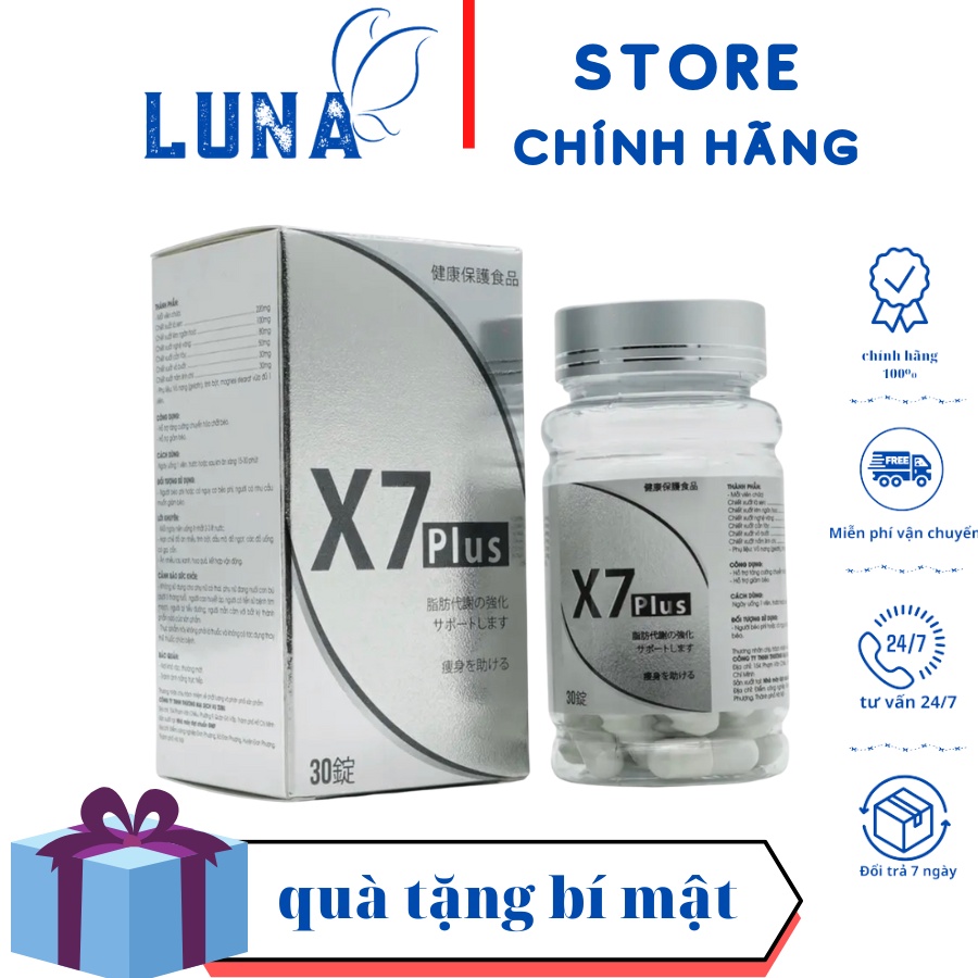 Giảm cân nhanh X7 PLUS Ngân 98 dành cho cơ địa khó giảm - tặng 15v detox