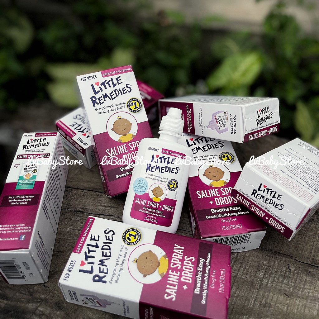 Nhỏ Mũi Little Rememdies - Giảm NGHẸT MŨI, SỔ MŨI, VIÊM MŨI 0m+