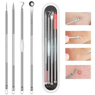 Hộp 4 que nặn mụn chuyên nghiệp 8 đầu nặn