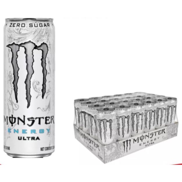 (GIÁ HỦY DIỆT) Nước Tăng Lực Monster Energy Ultra Zero Thùng 24 Lon (Dung Tích 355ml/Lon)