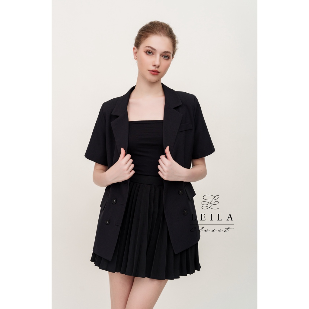 Vie blazer ngắn tay Leila closet