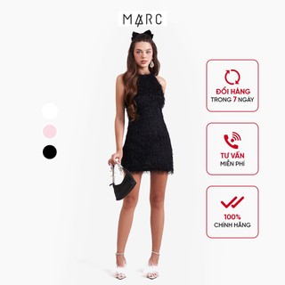 Đầm nữ MARC FASHION mini sát nách form ôm phối dây đá FALH020623