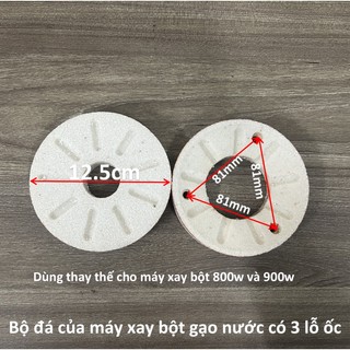 Bộ đá xay bột gạo nước 3 lỗ