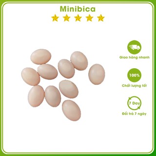 Trứng chim bồ câu giả Minibica Trứng chim phụ kiện lồng chim PK108