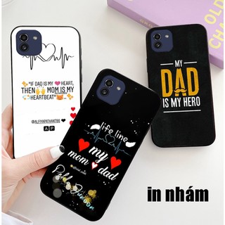 Ốp lưng Samsung a03 / ss a03 core bộ hình yêu ba yêu má i love dad , mom