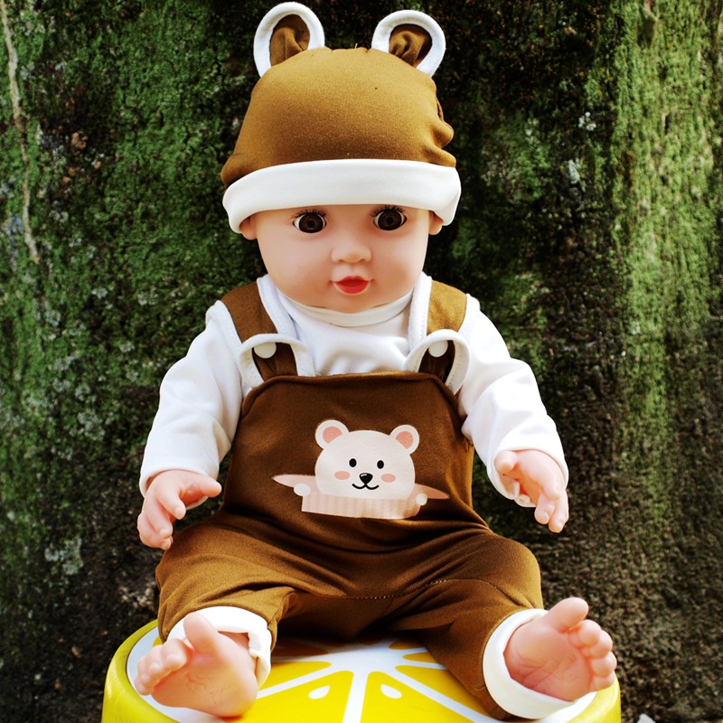 Bộ Quần Áo , Váy Búp Bê Em Bé Silicon - Cao 41cm