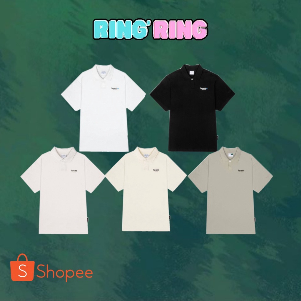 Áo thun có cổ LEVENTS® MINI POPULAR POLO/ BLACK  @dx.resell