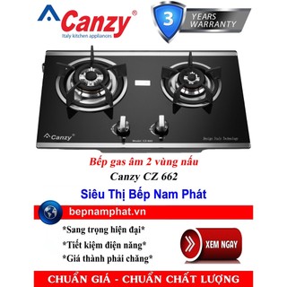 [HÀ NỘI]Bếp gas âm 2 vùng nấu Canzy CZ 662