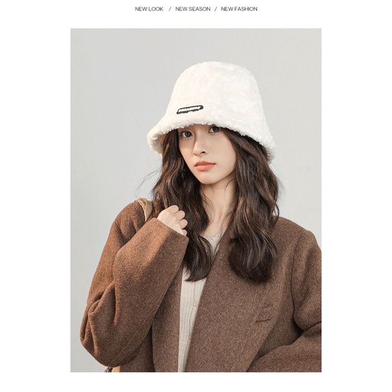 Mũ bucket lông thỏ thời trang thu đông hot hit Ulzzang - FuYu House