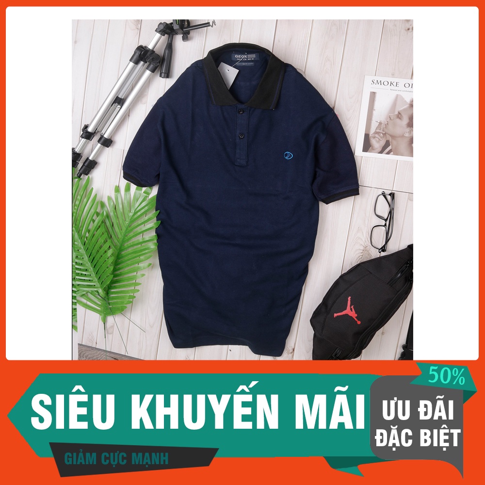 Áo phông nam có cổ chất vải cotton cá sấu