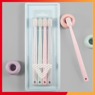 4 Bàn chải đánh răng siêu mềm mịn tiện dụng cao cấp kháng khuẩn [ Hàng Xuất Khẩu] SX 287