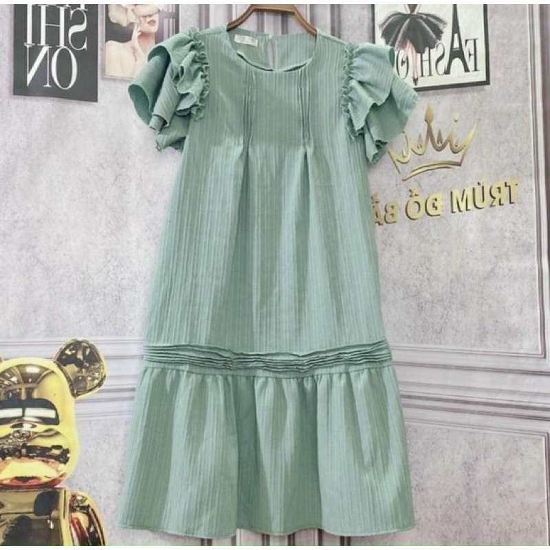 Váy bầu cộc tay cánh tiên