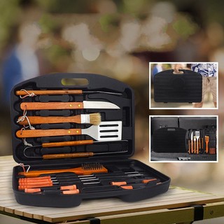 Bộ dụng cụ nướng mang đi du lịch bbq toolbox 19pcs