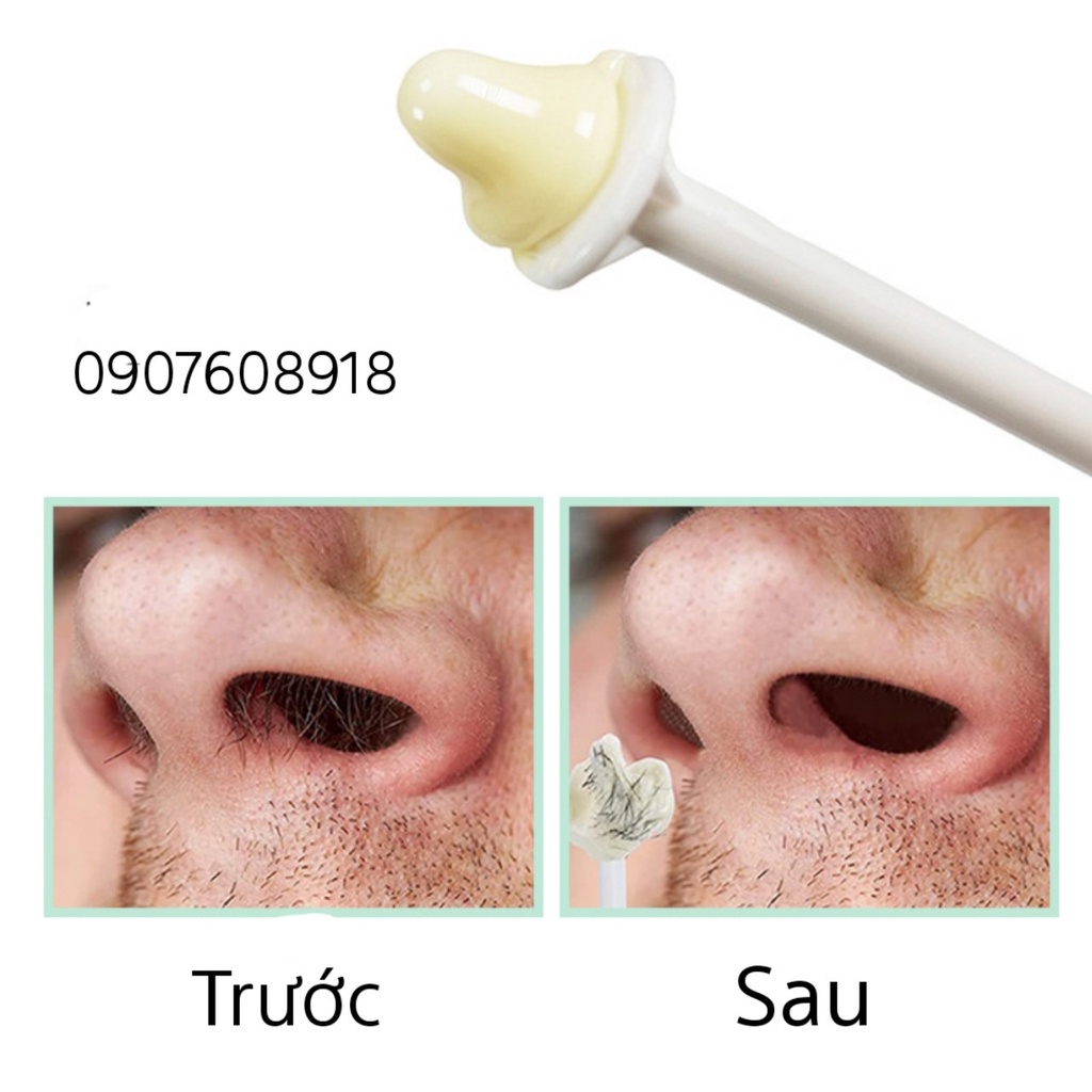 NOSE WAX trọn bộ chuyên dụng Wax râu-lông mũi,lông mày siêu nhanh,an toàn cho da