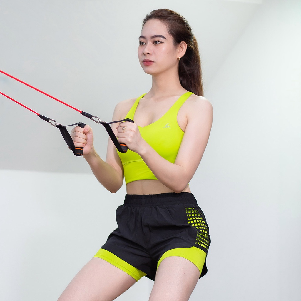 Bộ đồ thể thao Gladimax Bra Cổ Tim & Boxer Laze hỗ trợ tập gym, aerobics, chạy bộ,... hiệu quả