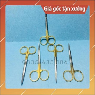 Kéo cán vàng mũi cong nhấn mí cao cấp