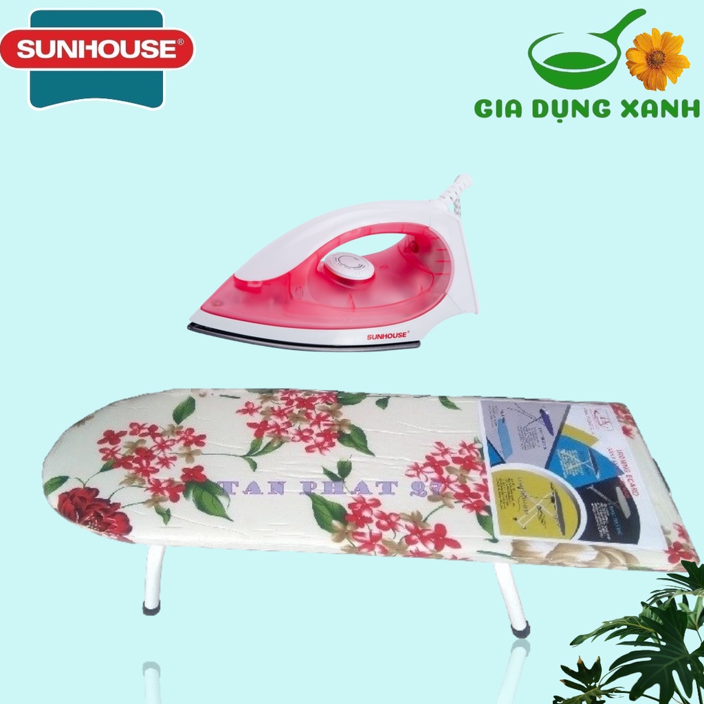 Combo Bàn Ủi Ngồi và Bàn Ủi Khô Sunhouse SH1072 - Hàng chính hãng