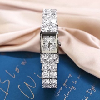 Đồng Hồ Nữ XCer Dây Đính Đá 15x19mm Silver