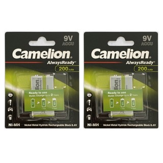 2 viên Pin sạc 9V Camelion