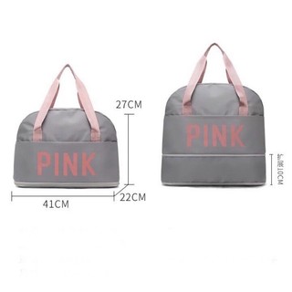 Túi du lịch Pink Cỡ Lớn Chống Thấm Nước 2 Tầng Gấp Gọn