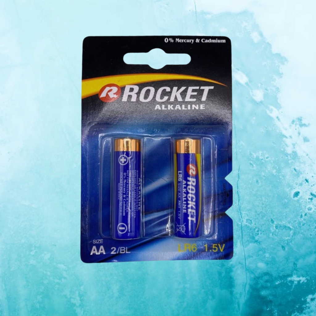 Pin AA (Pin Tiểu) Rocket Giá Tốt - Pin Alkaline Vỉ 2 Viên Chính Hãng - Pin 2A Lỗi 1 Đổi 1 Trong 7 Ngày